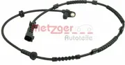 Sensor, Raddrehzahl Vorderachse rechts METZGER AUTOTEILE 0900875