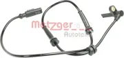 Sensor, Raddrehzahl METZGER 0900900