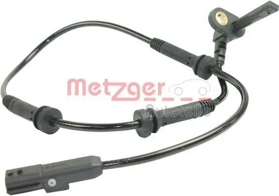 Sensor, Raddrehzahl Vorderachse METZGER 0900912