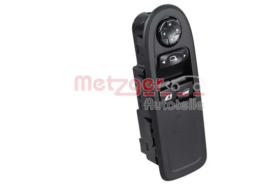 Schalter, Fensterheber fahrerseitig vorne METZGER AUTOTEILE 09161088 Bild Schalter, Fensterheber fahrerseitig vorne METZGER AUTOTEILE 09161088