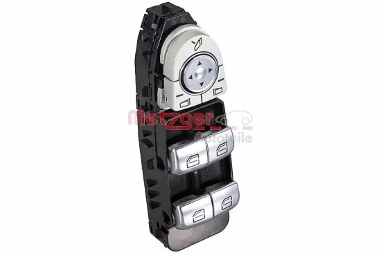 Schalter, Fensterheber fahrerseitig vorne METZGER AUTOTEILE 09161154 Bild Schalter, Fensterheber fahrerseitig vorne METZGER AUTOTEILE 09161154