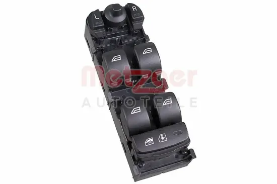 Schalter, Fensterheber fahrerseitig vorne METZGER AUTOTEILE 09161207 Bild Schalter, Fensterheber fahrerseitig vorne METZGER AUTOTEILE 09161207