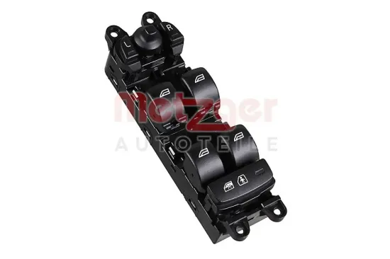 Schalter, Fensterheber fahrerseitig vorne METZGER AUTOTEILE 09161208 Bild Schalter, Fensterheber fahrerseitig vorne METZGER AUTOTEILE 09161208