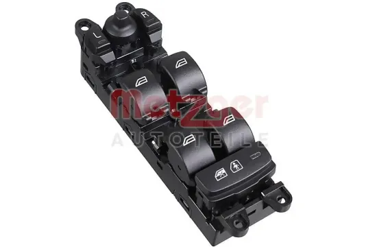 Schalter, Fensterheber fahrerseitig vorne METZGER AUTOTEILE 09161212 Bild Schalter, Fensterheber fahrerseitig vorne METZGER AUTOTEILE 09161212