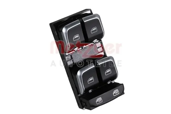 Schalter, Fensterheber fahrerseitig METZGER AUTOTEILE 09161262 Bild Schalter, Fensterheber fahrerseitig METZGER AUTOTEILE 09161262