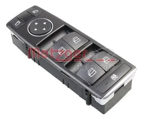 Schalter, Fensterheber fahrerseitig METZGER AUTOTEILE 0916677 Bild Schalter, Fensterheber fahrerseitig METZGER AUTOTEILE 0916677