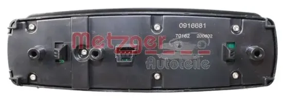 Schalter, Fensterheber vorne fahrerseitig METZGER AUTOTEILE 0916681 Bild Schalter, Fensterheber vorne fahrerseitig METZGER AUTOTEILE 0916681