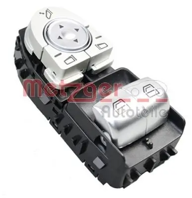 Schalter, Fensterheber vorne fahrerseitig METZGER AUTOTEILE 0916686 Bild Schalter, Fensterheber vorne fahrerseitig METZGER AUTOTEILE 0916686