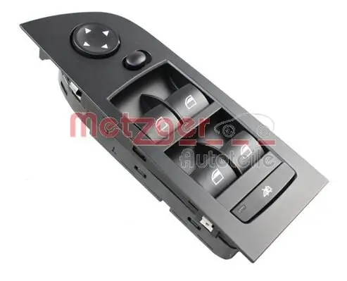 Schalter, Fensterheber fahrerseitig vorne METZGER AUTOTEILE 0916699 Bild Schalter, Fensterheber fahrerseitig vorne METZGER AUTOTEILE 0916699