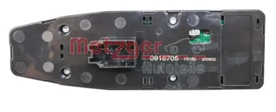 Schalter, Fensterheber fahrerseitig vorne METZGER AUTOTEILE 0916705 Bild Schalter, Fensterheber fahrerseitig vorne METZGER AUTOTEILE 0916705