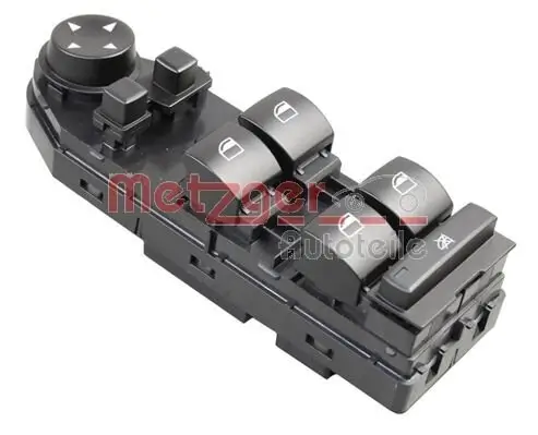 Schalter, Fensterheber fahrerseitig vorne METZGER AUTOTEILE 0916708 Bild Schalter, Fensterheber fahrerseitig vorne METZGER AUTOTEILE 0916708