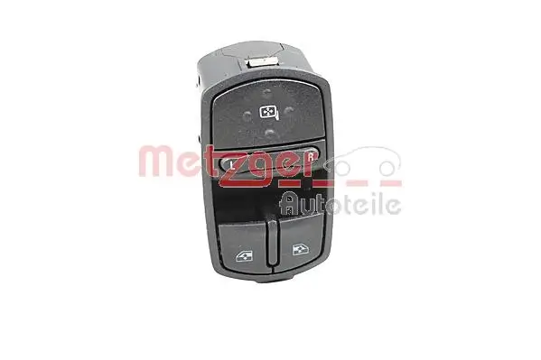 Schalter, Fensterheber fahrerseitig vorne METZGER AUTOTEILE 0916768