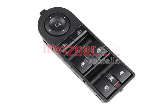 Schalter, Fensterheber vorne fahrerseitig METZGER AUTOTEILE 0916930 Bild Schalter, Fensterheber vorne fahrerseitig METZGER AUTOTEILE 0916930