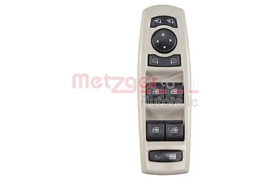 Schalter, Fensterheber fahrerseitig vorne METZGER AUTOTEILE 0916955 Bild Schalter, Fensterheber fahrerseitig vorne METZGER AUTOTEILE 0916955