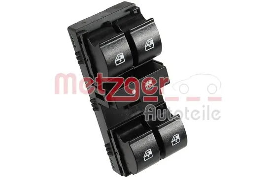 Schalter, Fensterheber fahrerseitig vorne METZGER AUTOTEILE 0916962 Bild Schalter, Fensterheber fahrerseitig vorne METZGER AUTOTEILE 0916962