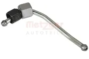 Hochdruckleitung, Einspritzanlage Hochdruckpumpe zum Kraftstoffverteiler METZGER AUTOTEILE 0921003