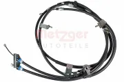Seilzug, Feststellbremse hinten links hinten rechts METZGER AUTOTEILE 1.FD029