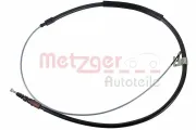 Seilzug, Feststellbremse hinten links hinten rechts METZGER AUTOTEILE 1.PE008