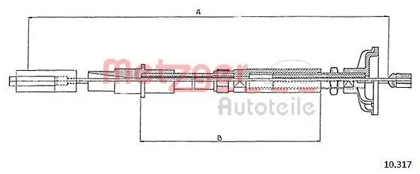 Seilzug, Kupplungsbetätigung METZGER 10.317