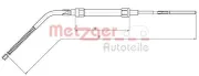 Seilzug, Feststellbremse hinten links hinten rechts METZGER 10.4134