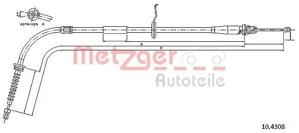 Seilzug, Feststellbremse METZGER 10.4308