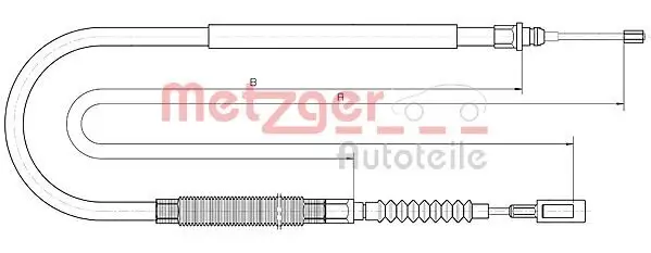 Seilzug, Feststellbremse METZGER 10.4728