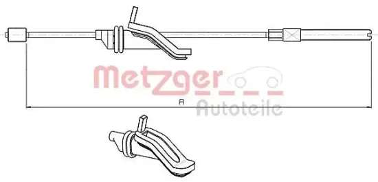 Seilzug, Feststellbremse METZGER 10.5369 Bild Seilzug, Feststellbremse METZGER 10.5369