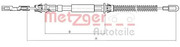 Seilzug, Feststellbremse METZGER 10.5972