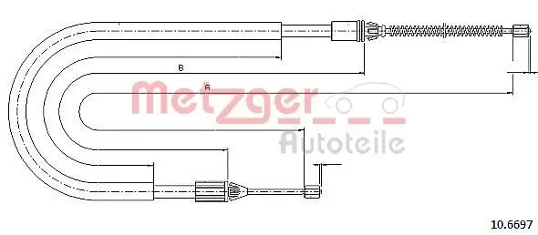 Seilzug, Feststellbremse METZGER 10.6697