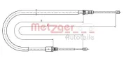 Seilzug, Feststellbremse hinten links hinten rechts METZGER 10.6791