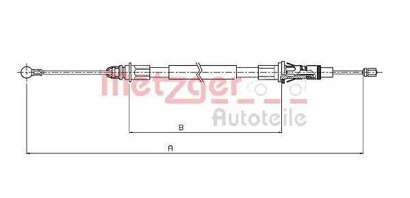 Seilzug, Feststellbremse METZGER 10.6854