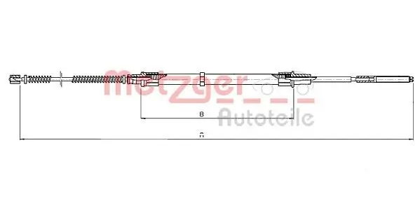 Seilzug, Feststellbremse METZGER 10.7131