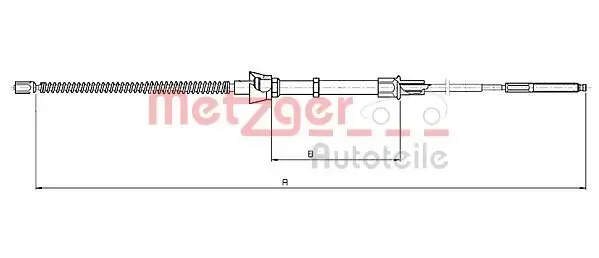 Seilzug, Feststellbremse METZGER 10.7134