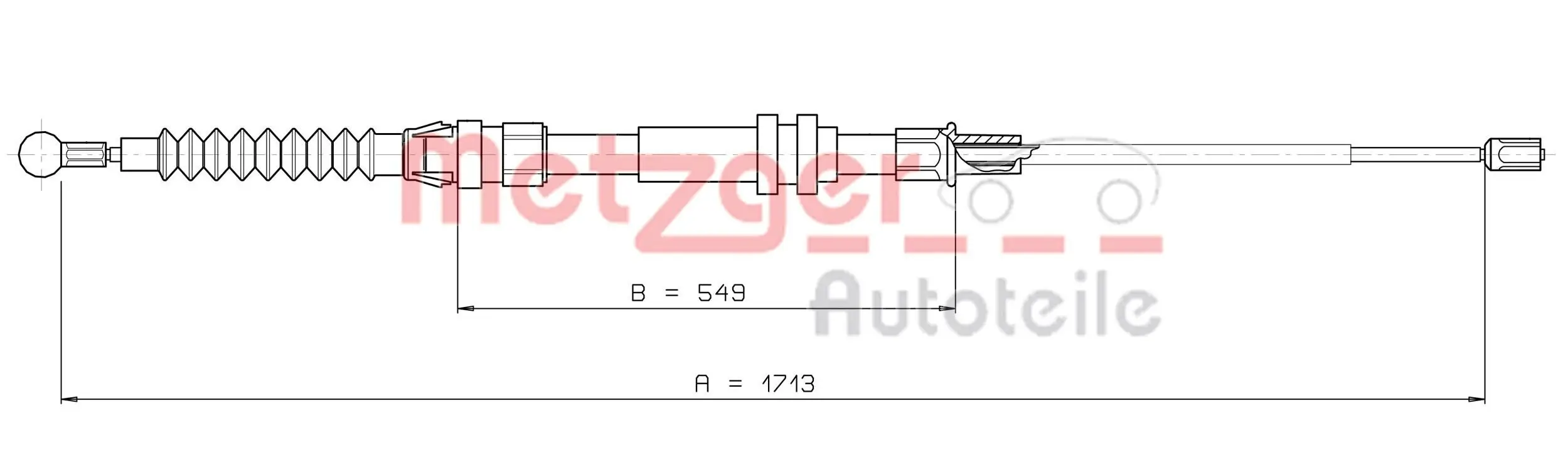 Seilzug, Feststellbremse METZGER 10.7432