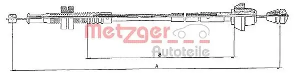 Gaszug METZGER AUTOTEILE 10.0152