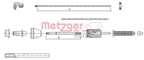 Gaszug METZGER 10.0383 Bild Gaszug METZGER 10.0383