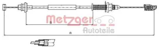 Gaszug METZGER 10.0390 Bild Gaszug METZGER 10.0390