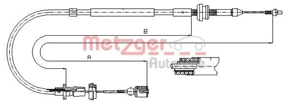 Gaszug METZGER AUTOTEILE 10.0861