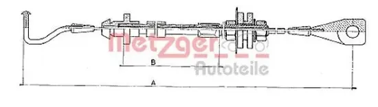 Gaszug METZGER AUTOTEILE 10.090 Bild Gaszug METZGER AUTOTEILE 10.090