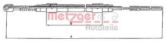 Seilzug, Feststellbremse METZGER 10.423 Bild Seilzug, Feststellbremse METZGER 10.423