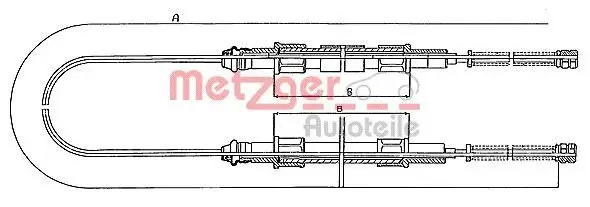 Seilzug, Feststellbremse METZGER 10.713