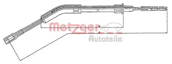 Seilzug, Feststellbremse METZGER 10.715 Bild Seilzug, Feststellbremse METZGER 10.715