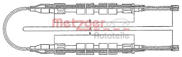 Seilzug, Feststellbremse METZGER 10.741