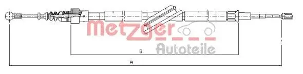 Seilzug, Feststellbremse METZGER 10.7506