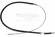 Seilzug, Feststellbremse hinten links hinten rechts METZGER AUTOTEILE 10.7522