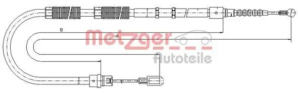 Seilzug, Feststellbremse METZGER 10.7535