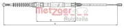 Seilzug, Feststellbremse hinten links hinten rechts METZGER 10.7626