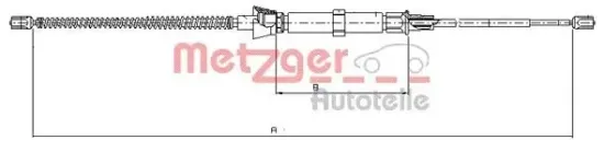 Seilzug, Feststellbremse hinten links hinten rechts METZGER AUTOTEILE 10.9034 Bild Seilzug, Feststellbremse hinten links hinten rechts METZGER AUTOTEILE 10.9034