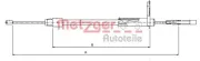 Seilzug, Feststellbremse hinten links METZGER AUTOTEILE 10.9326