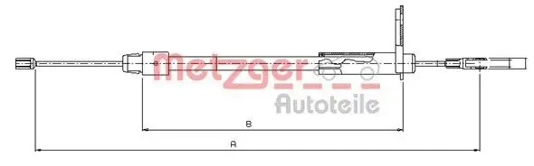 Seilzug, Feststellbremse METZGER 10.9434